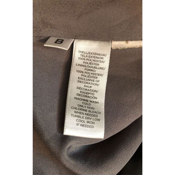 Spring Summer Loft Ann Taylor striped gray, pink black a line fit and flare slee - Picture 12 of 12